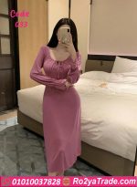 فستان بيت صيفي طويل - كود 033
