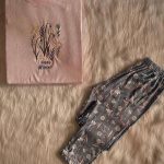 بيجامه قطيفه حريمي - كود 059