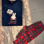 بيجامه شتوي قطعتين حريمي - كود 061