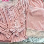 بيجامه قطيفه حريمي - كود 10047