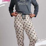 بيجامه قطيفه حريمي - كود 10069