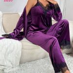 ترنج 3 قطع قطيفه حريمي - كود 1037