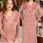 جلابيه قطيفه طويله حريمي - كود 131