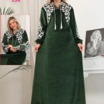 عباية شتوي مطرزة بأناقة - كود 132