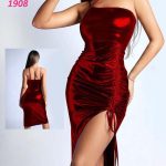 فستان صيفي لامع - كود 1908