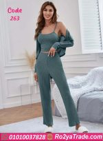 طقم بنطلون وبلوزة أنيق - كود 263
