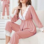 بيجامة قطن دانتيل - كود 4824