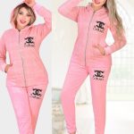 بيجامه شتوي قطعتين حريمي - كود 557