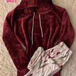 بيجامه قطيفه حريمي - كود 5621