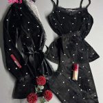 بيجامه بالروب قطيفه - كود 5643