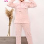 طقم شتوي بنقشة الضفائر - كود 710