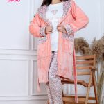 طقم بيجامة شتوي مع روب - كود 8030