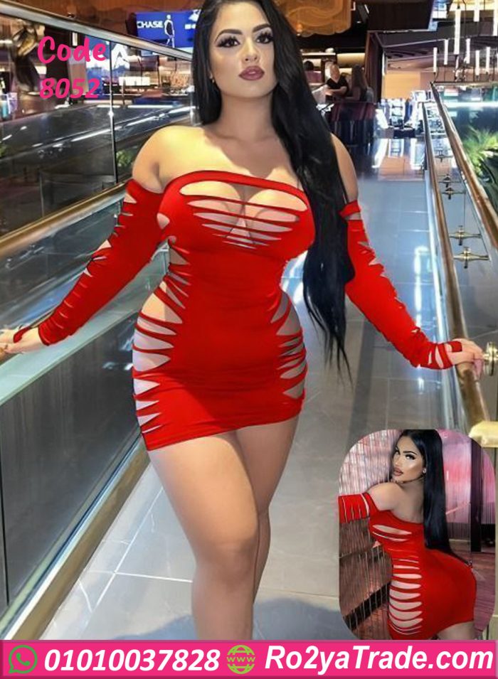 ⁦فستان جريء شبكي - كود 8052⁩ - الصورة ⁦8⁩