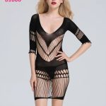 قميص نوم شبك قصير - كود 81006