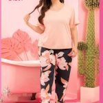 بيجامة حريمي صيفية بزهور - كود B1231