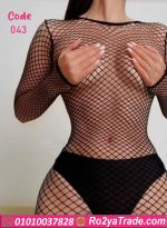 ⁦لانجري شبك أسود - كود 043⁩ - الصورة ⁦5⁩