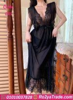 فستان نوم دانتيل شفاف - كود 045