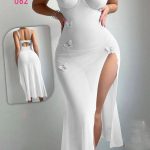 لانجري أبيض طويل - كود 062