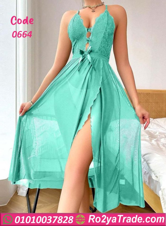 فستان نوم شفاف - 0664