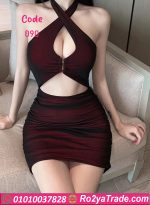 فستان حريمي بربطة أمامية - كود 090