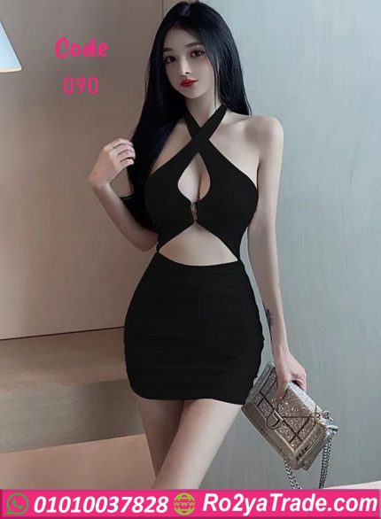 فستان حريمي بربطة أمامية - كود 090