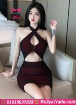 فستان حريمي بربطة أمامية - كود 090