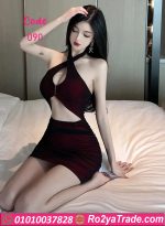 فستان حريمي بربطة أمامية - كود 090