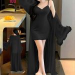 فستان نوم أنيق قصير - كود 100