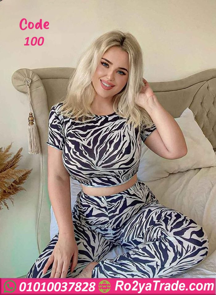 بيجامة نسائية زيبرا - كود 100