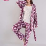 طقم حريمي بنقشة الزهور - كود 1007