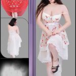 قميص نوم قصير شفاف - كود 1059