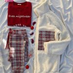 بيجامه رأس السنه 3 قطع - كود 1099