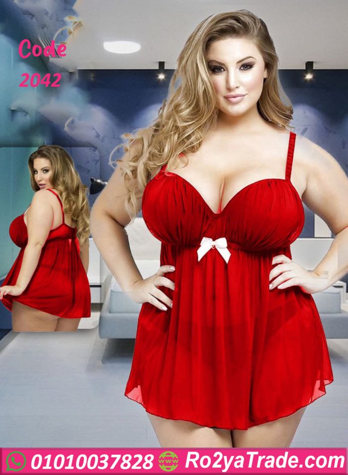 لانجري بيج سايز أنيق - كود 2042