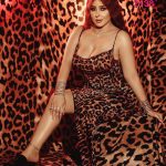 فستان تايجر قطيفة - كود 2138