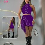 طقم ترتر بحواف شرابات - كود 216