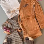 روب شتوي نسائي مع بجامة مزخرفة - كود 4051