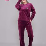 بيجامة شتوي مريحة مع قبعة - كود 413