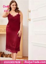 فستان نوم دانتيل طويل - كود 610