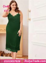 فستان نوم دانتيل طويل - كود 610