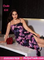 فستان نسائي بفراشات - 616