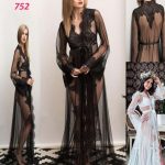روب طويل شفاف للعرايس - كود 752