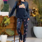 بيجامه حريمي شتوي - كود 9050