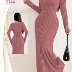 فستان طويل شتوي - كود D744