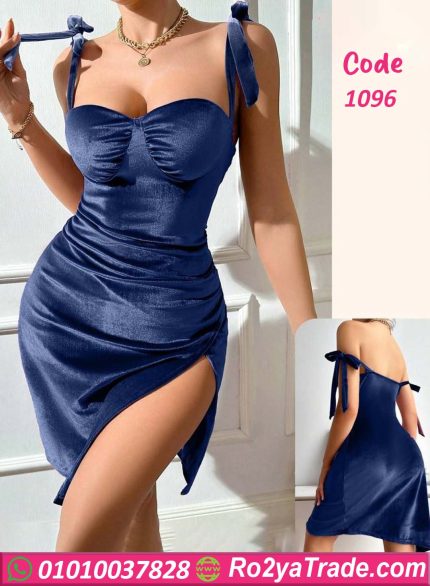 قميص نوم شتوي قطيفة - كود 1096