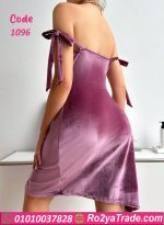 قميص نوم شتوي قطيفة - كود 1096