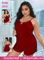 طقم حريمي أنيق بالدانتيل - كود 2078