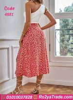 طقم حريمي بنقشة زهور - 4881