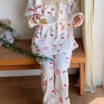 طقم بيجامة شتوي قطيفة - 5700