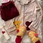 طقم بيجامة شتوي ناعم - 7713