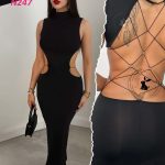 قميص نوم للعرايس اسود - N247